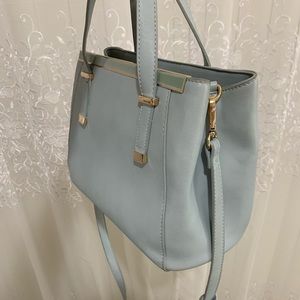 Baby blue medium size satchel